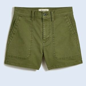 Madewell The Perfect Vintage Fatigue Short Size 27 Desert Olive Green Classic